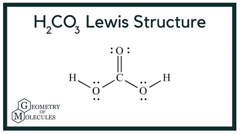 draw the lewis structure of carbonic acid
